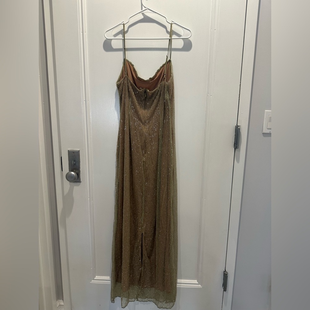 HOUSE OF CB 'Alondra' Cafe Au Lait Beaded Maxi Dress - Picture 9 of 9